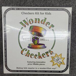Wonder Checkers Game Educational Kit New & Factory Sealed Kids Strategy Learning